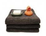 Duck on towels